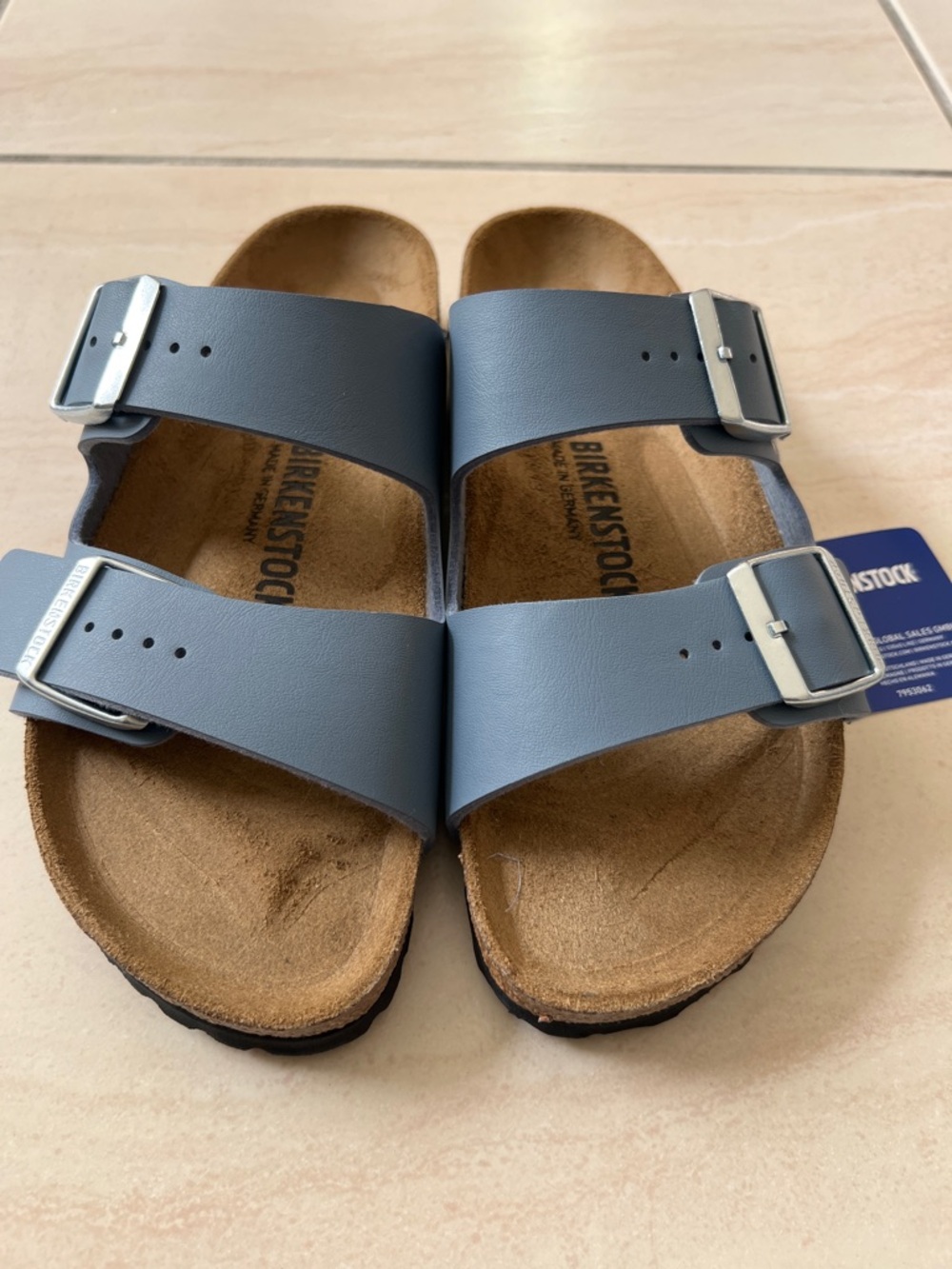 Birkenstock Women's Arizona Slide Sandal - Size 39 (Blue)-PRICE IS FIRM